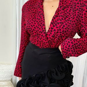 Vintage Albert Nipon heart patterned jacket